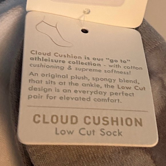 Lemon Woman’s 3 Pack Cloud Cushion Low-cut Socks White Gray Sock Size One Size - Picture 4 of 5